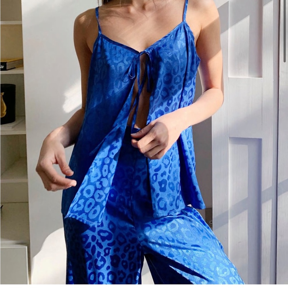 Nasty Gal Leopard Satin Cami Top!